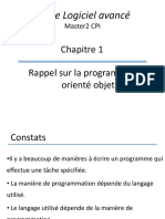 Rappel Sur La Programmation Orienté Objet