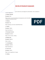 Here Is The List of Chemical Compounds