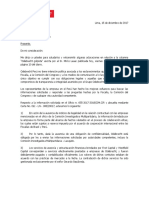 Carta Aclaratoria - Diario La República 12.1217