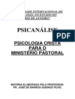 14 - Psicanálise - Psicologia Cristã para o Ministério Pastoral - Pr. José de Barros Queiroz Filho