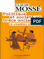 Mossé, Claude-Politique Et Société en Grèce Ancienne - Le Modèle Athénien