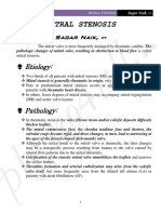 Mitral Stenosis Summary Notes PDF