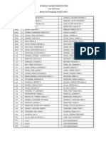 SCHEDULE (NURSE REGISTRATION) July 2010 Exam Manila and Pampanga Passers ONLY