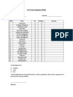 Fire Truck Inspection Sheet1