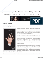 Ring of Solomon - Palmistry Illustrated Guide