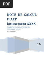 Note de Calcul AEP LOT