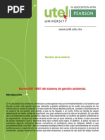 Tarea 5. Norma ISO 14001 Del Sistema de Gestión Ambiental.