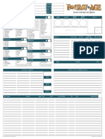 Fantasy AGE - Character Record Sheet