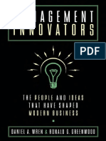 Daniel A. Wren, The Late Ronald G. Greenwood-Management Innovators - The People and Ideas That Have Shaped Modern Business-Oxford University Press, USA (1998)