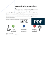 Qué Es Plan Maestro de Producción o MPS