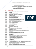 Especificaciones Tecnicas - Arquitectura 02