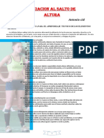 Iniciación Al Salto de Altura PDF