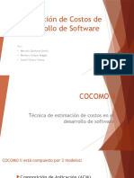 Estimación de Costos de Desarrollo de Software