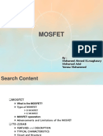 Mosfet: By: Mohamed Ahmed EL - Maghawry Mohamed Adel Yomna Mohammed