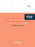 Calculus Expert TOC