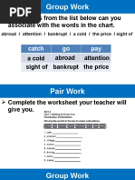 Associate With The Words in The Chart.: What Words From The List Below Can You