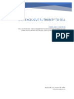 Non Exclusive Authority To Sell PDF