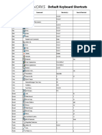 Solidworks Default Keyboard Shortcuts PDF