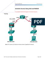 3.6.1.1 Lab - Securing Administrative Access Using AAA and RADIUS - Instructor