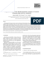 Long-Term Testing of The Chloride-Penetration Resistance of Concrete Containing High-Reactivity Metakaolin