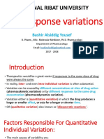 Variation of Drug Response-1