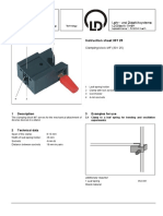 Instruction Sheet 301 25: Clamping Block MF (301 25)