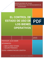 El Control de Estado de Uso de Los Bienes Operativos