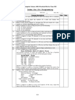 Index For C++ Programming: Computer Science (083) Practical File For Class XII