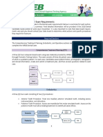 Summary of 2018 Dental Exam Requirements: Required Sections