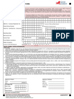 Direct Credit Facility Form: Important Notes