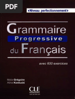 Grammaire Progressive Du Francais Niveau Perfectionnement PDF