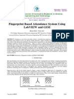 Fingerprint Based Attendance System Using Labview and GSM