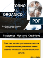 Trastorno Mental Organico: Dra. Raquel Acevedo Velásquez Psiquiatra - HHU Tacna