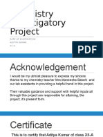 Chemistry Investigatory Project: Rate of Evaporation Aditya Kumar Xii-A