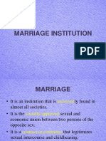 Chapter 12 - Marriage Institution