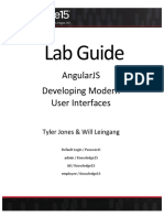 Lab Guide: Angularjs Developing Modern User Interfaces