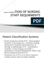 Estimation of Nursing Staff Requirments