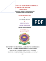 Solar Photovoltaic System With Pi Controller For Maintaing Constant Cpi Voltages