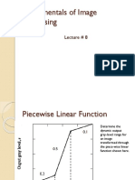 Fundamentals of Image Processing: Lecture # 8