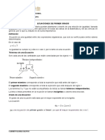 Ecuaciones de Primer Grado