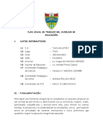 Plan de Trabajo de Auxiliar de Educacion