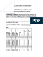 ACTIVIDAD Estadistica Bidimensional