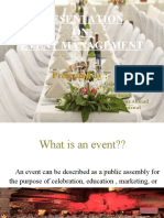 Presentation ON Event Management: Presented By