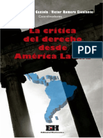 La Crítica Al Derecho Desde América Latina