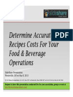 Accurate Recipe Costs PDF