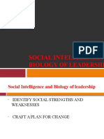 Social Intelligence and Biology of Leadership