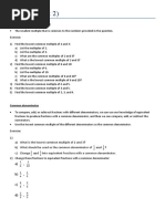 Fraction (Part 2) : Lowest Common Multiple (LCM)