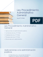 Ley Procedimiento Administrativo General