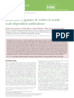 Behavioral Responses of Wolves To Roads: Scale-Dependent Ambivalence