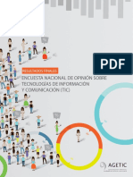 Encuesta Nacional de Opinión Sobre Tecnologías de Información y Comunicación